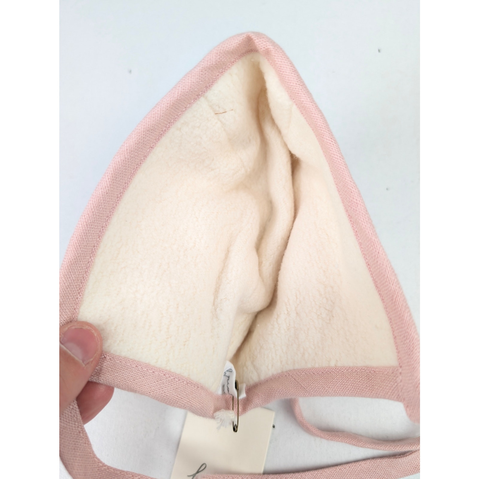 Briar Baby 0-3 Months Pink Fleece Lined Bonnet — image 3 of 4